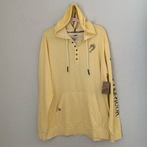 NWT Maori Hook Cotton Lightweight Long Sleeve Hoodie Size XL